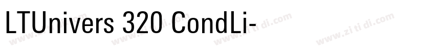 LTUnivers 320 CondLi字体转换